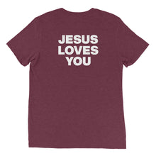 Load image into Gallery viewer, See Back for Good News T-Shirt = 95 Gospel Presentations
